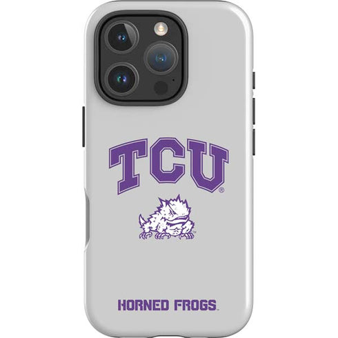 Texas Christian University Horned Frogs Logo Print iPhone 16 Pro Max Impact Case